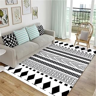 60X90Cm Schwarz Teppich Flur Eingangsbereich Schlafzimmer-Nachttisch-Teppich, Wohnzimmer, Rechteckiger Teppich, Rutschfest Und Schmutzabweisend Teppich Flur Eingangsbereich Teppich Flur Eingangsbereic