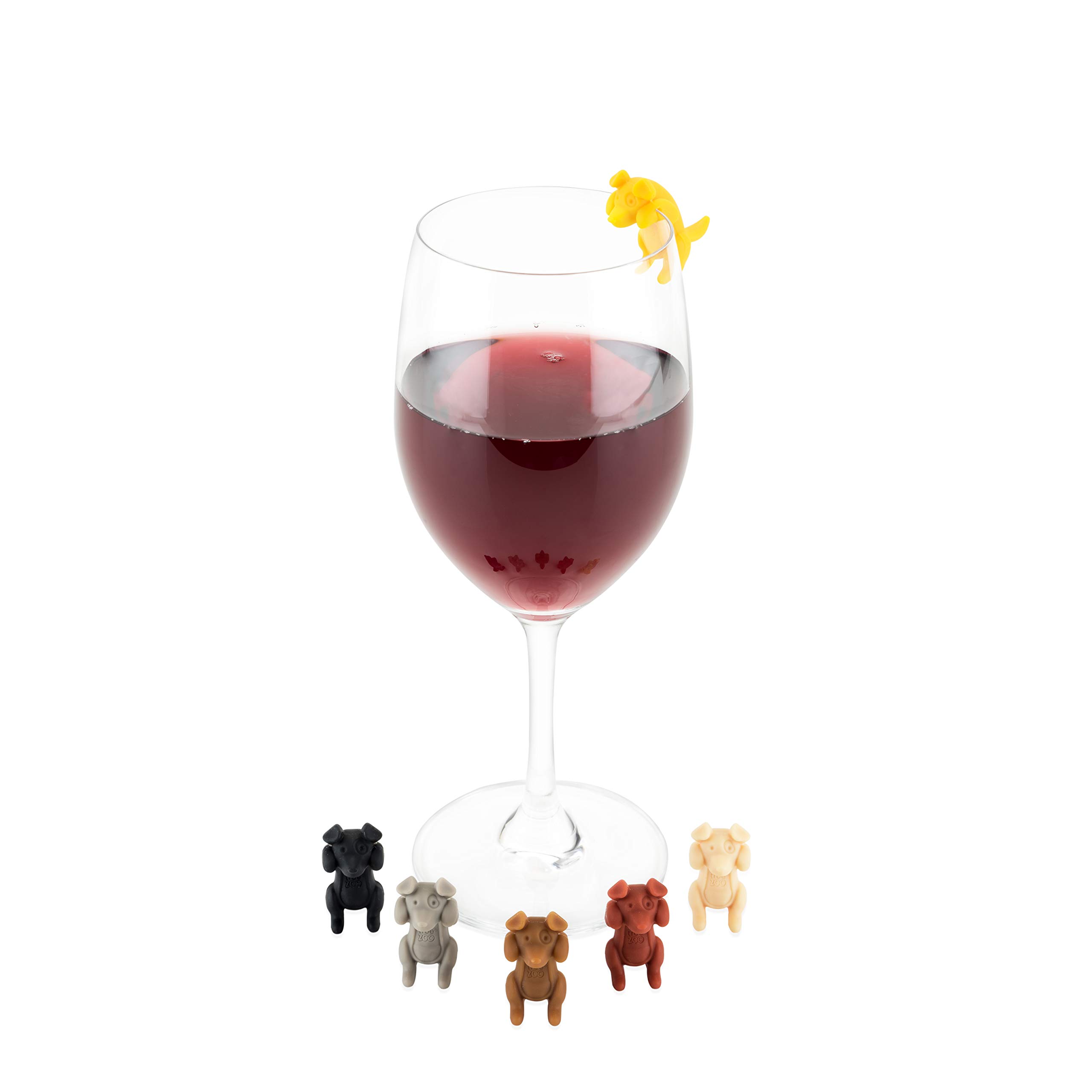 True Zoo Glas Marker, Silikon Wein Charms, Getränkemarker, Wein Charm Geschenke, Silikon