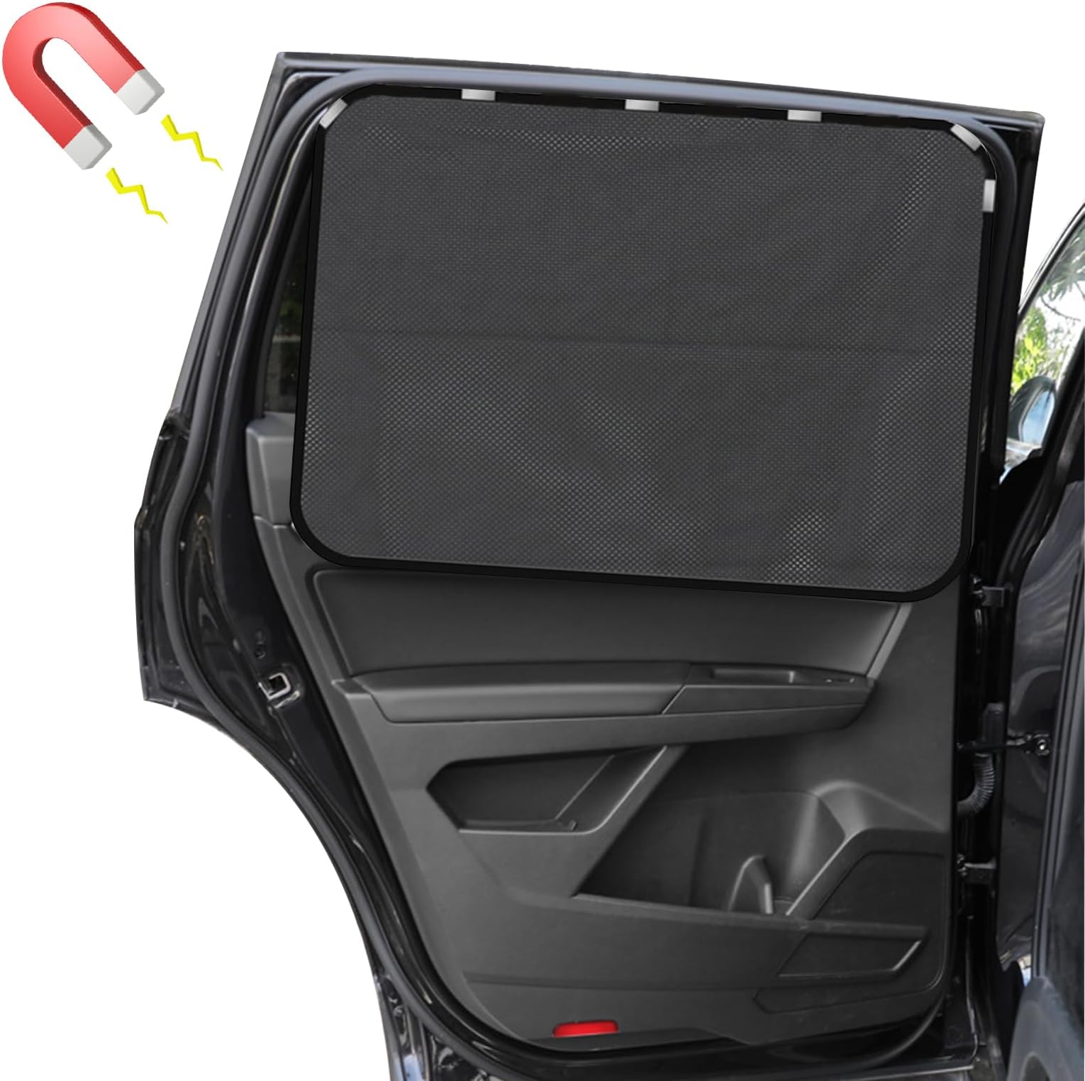 2PCS Car Side Window Sunshade, Athable Mesh Side Window Sunshade, with