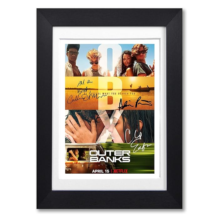 Buy Mounted Gifts Outer Banks Cast Signed Autograph A4 Poster Photo