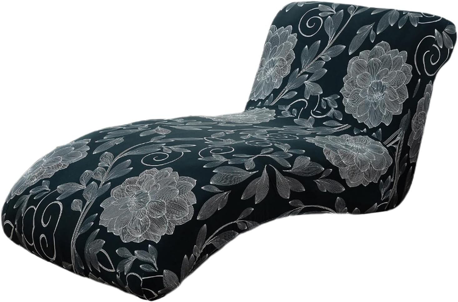 Stretch Armless,Living Room Chaise Slipcover,Soft Jacquard Fabric,Machine Washable, E