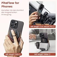 pitaka iPhone 15 Pro Max Tok MagSafe Kompatibilis, Ultra Vékony Aramid Szálból Készült Védőtok Kamera Védelemmel 6
