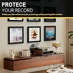 Emfogo Vinyl Record Frame, 3-Pack Album Frames for Vinyl Records Display, Record Frame for 12x12 Inch LP Cover Display (3 Pack/Black)