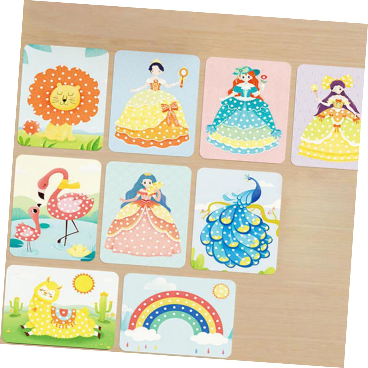 jojofuny Strumento Comodo Tessuto in Cotone Perlato e Plastica Kit Creativo di Pittura a Punti per Sviluppare Abilità Manuali e Creatività Artigianale per Ragazzo Ragazza
