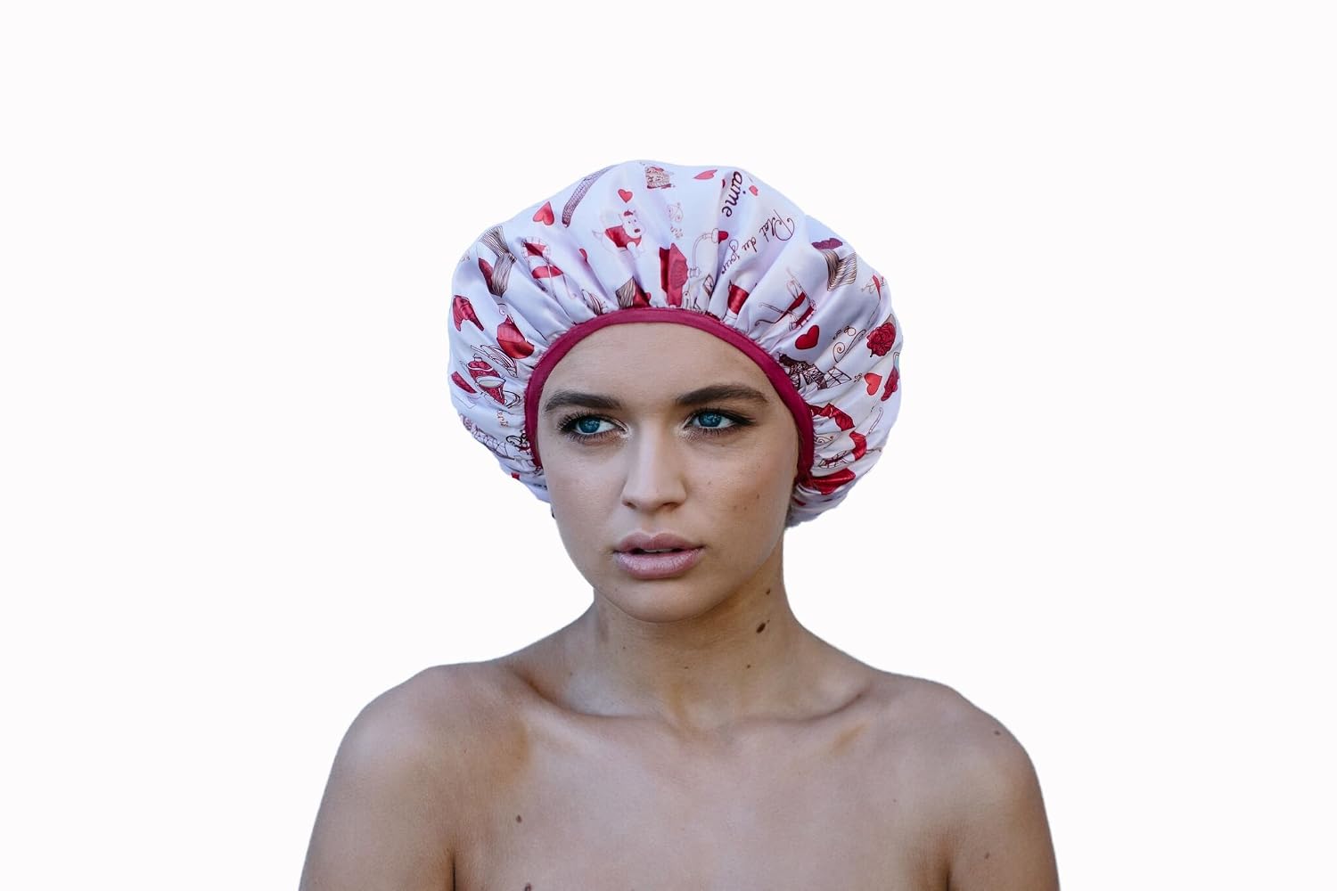Dilly's Collections Shower Cap - Triple Layer - Protects The Blow Out - Washable - Reusable - Paris Design For Women