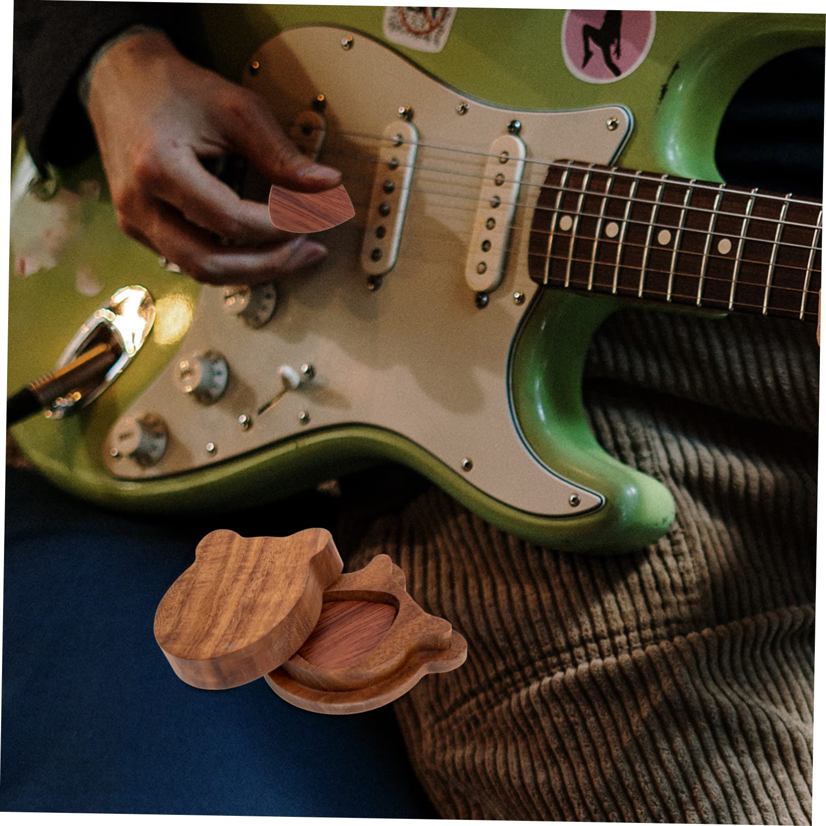 VICASKY 4 Juegos prácticos Accesorios de Guitarra púa de Guitarra púas de Guitarra de Muestra Acoustic Guitar púas Guitarra Estuche para púas de Guitarra púas de Instrumentos de Cuerda