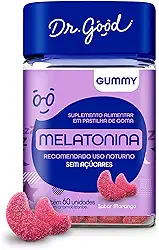 Melatonina Sabor Morango 60 Gomas Mastigável Fini Dr Good