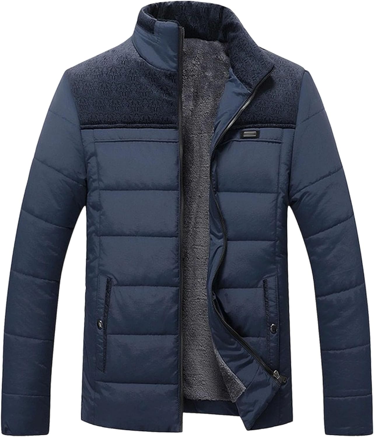 Casual Jackets for Men Men's Lightweight Puffer Jacket Winter Quilted Puffy Jackets Warm Windproof Coats