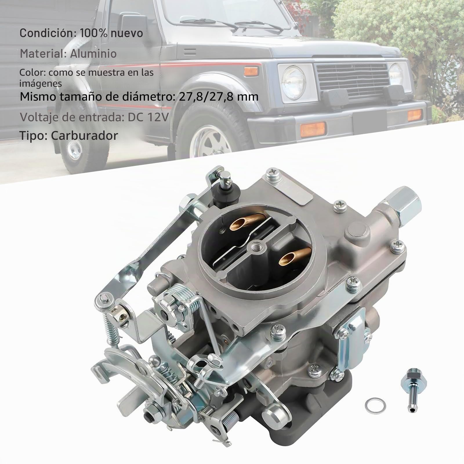 Carb Carby Carburetor Fit para Suzuki Jimny Samurai 1986-1988 1.3L SJ413 JA51 Sierra