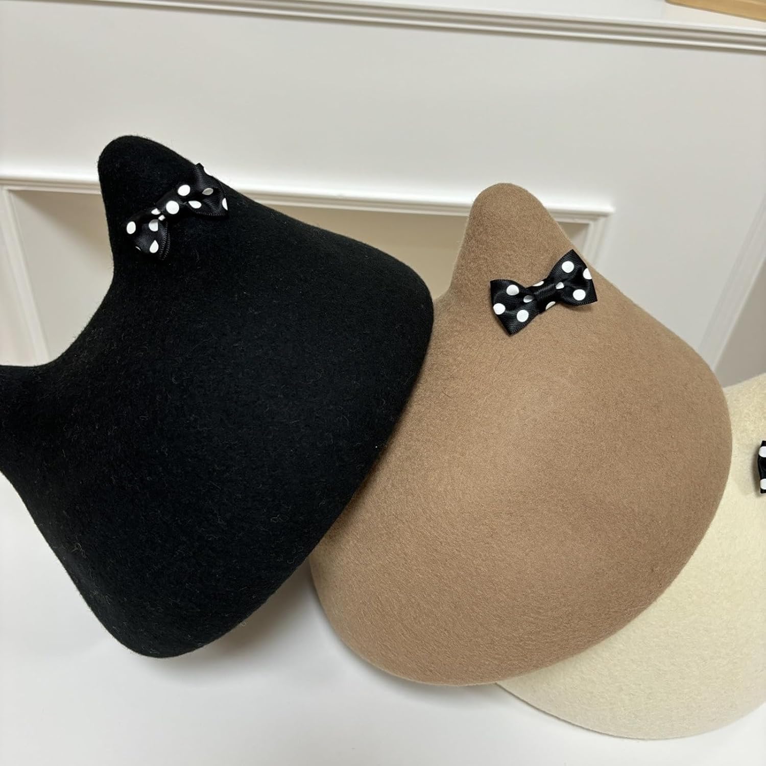 Kitten Ear Berets Photo Props Duckbill Hat Painter Artist Halloween Duckbill Decorated for Holiday Hats