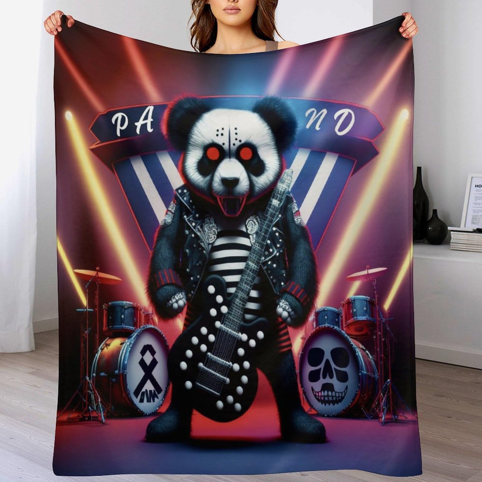 Plaid en flanelle Brian Oakley 180x200cm couverture douce lit et canapé