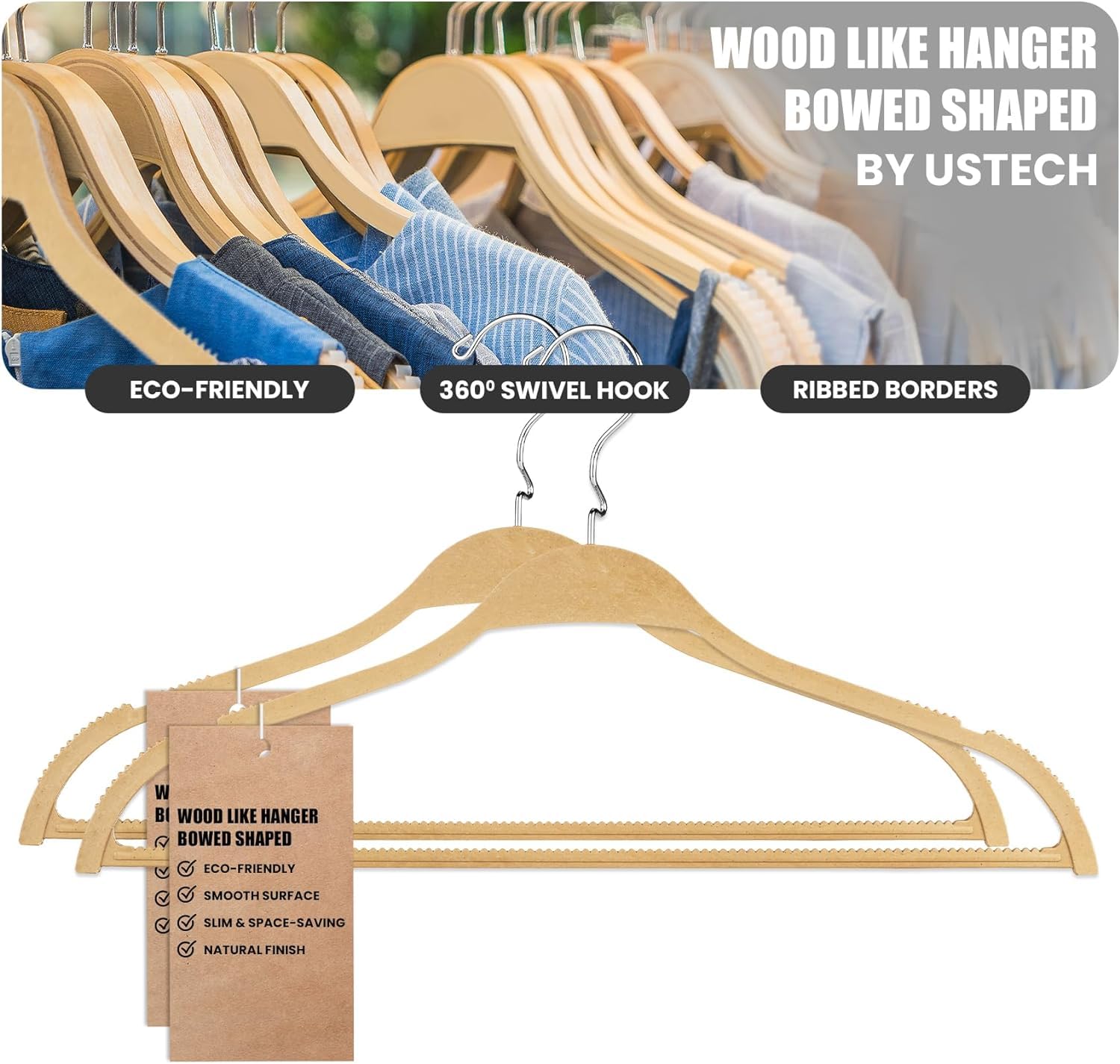 Perchas De Plástico Para Ropa, Paquete De 30 - Perchas De Plástico Son Perfectas