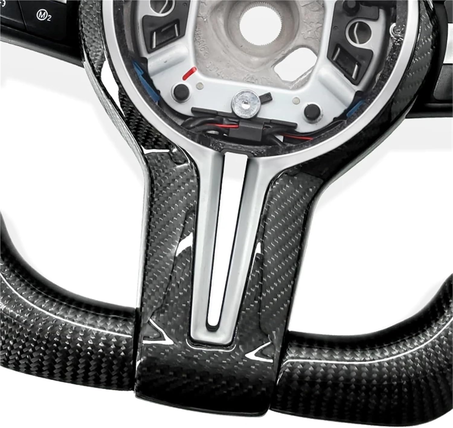 Carbon Fiber Car Steering Wheel For BMW M3 M4 M5 M6 F01 F02 F06 F07 F10 F11 F12 F13 F30 F32 F80 F82 E90 E60 Accessories(Style 01-E90)