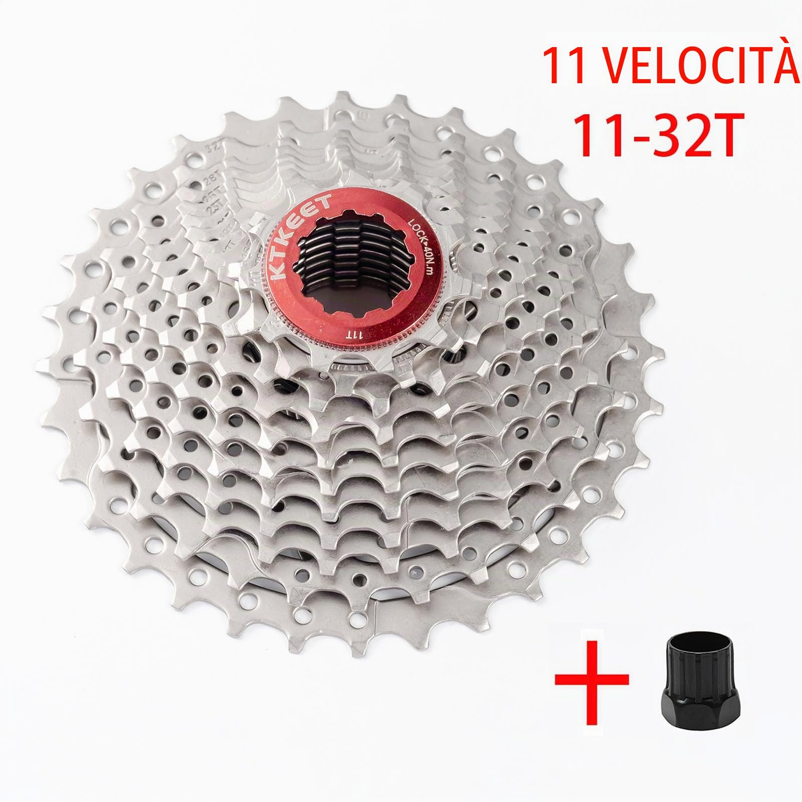 Cassetta a 11 velocità 11-25T/28T/30T/32T/34T/36T/40T/42T/46T/50T/52T per mountain bike/bici da strada, pignone a 11 velocità compatibile con Shimano Ultegra XT Sunrace Sram