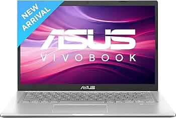 ASUS Vivobook 14 2022, Intel Core i3-1115G4 11th Gen, 14" (35.56 cms) FHD, Thin & Light Laptop (8GB/512GB SSD/Win11/Office 2021/37WHr/Transparent Silver/1.60 kg), X1400EA-EK322WS