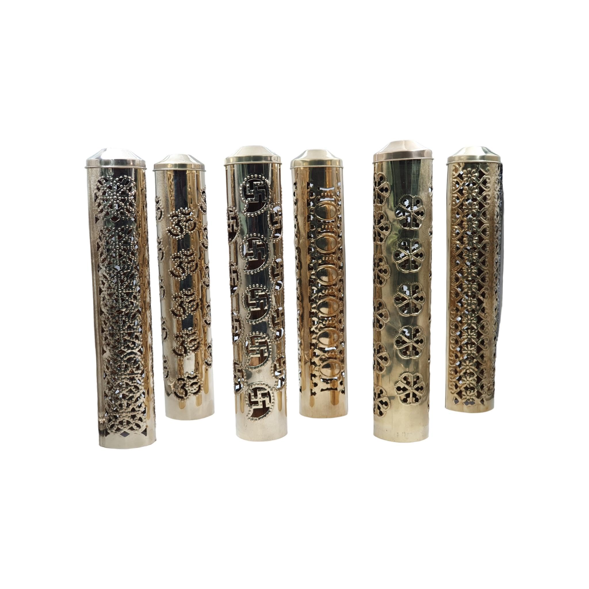 Dharmsaar Agarbatti Stand with Ash Catcher Big Size,Designer Cylindrical Agarbatti Stand Brass for Puja Heavy,Metal Incense Stick Holder for Mandir and Home(1pcs) (B0D95S64W3) Amazon Price History, Amazon Price Tracker