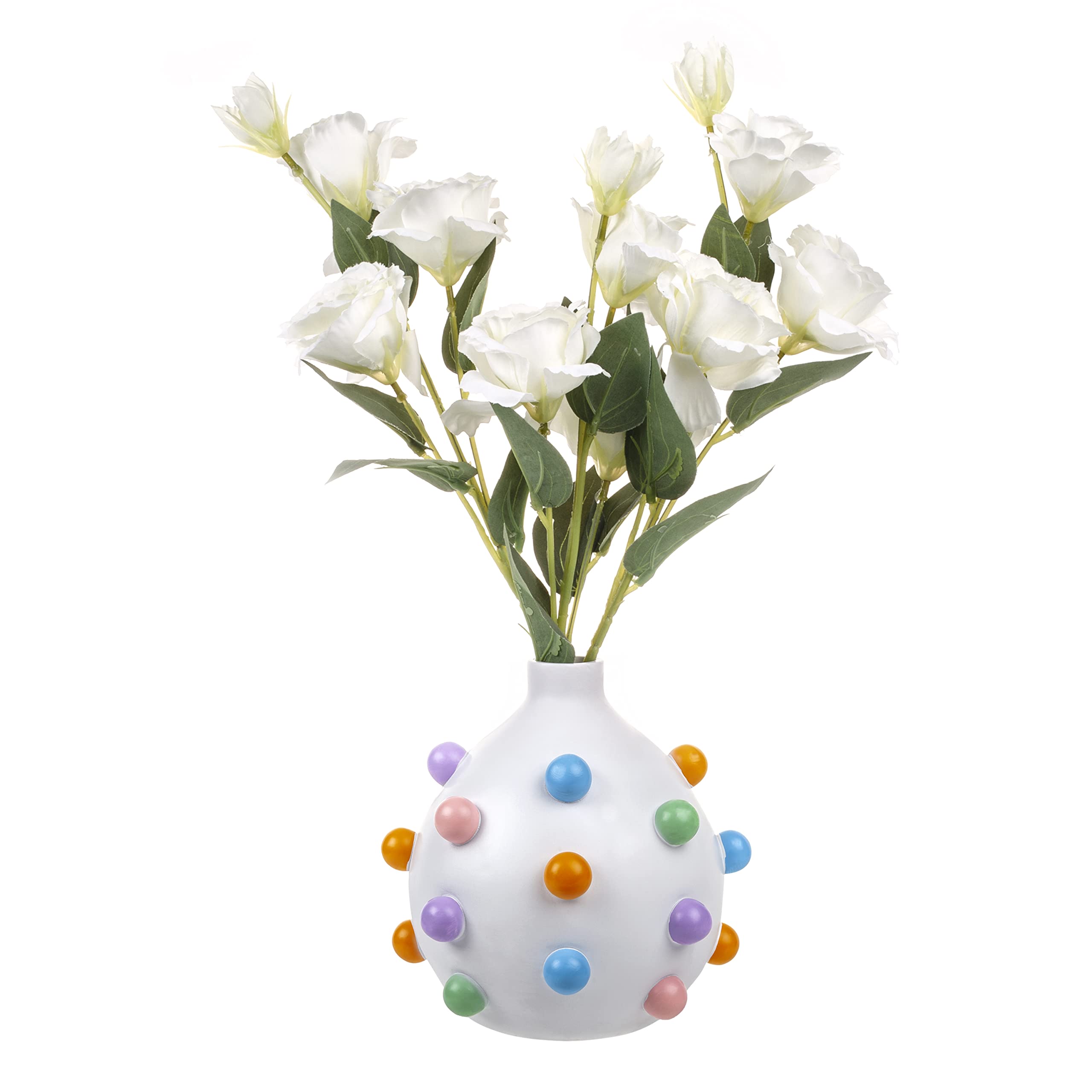 Amazon.co.jp: GUTE バブルマルチカラー花瓶 ディテールホワイト