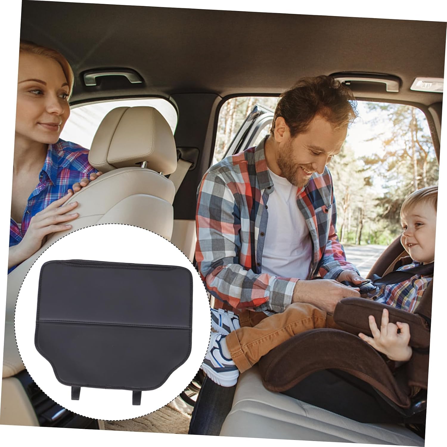 PRETYZOOM Car Seat Protector for Kick Mat Back Seat Cover Sturdy Seatback Organizer Easy Install Accessory for Stylish Practical Protection Against Stains Dirt