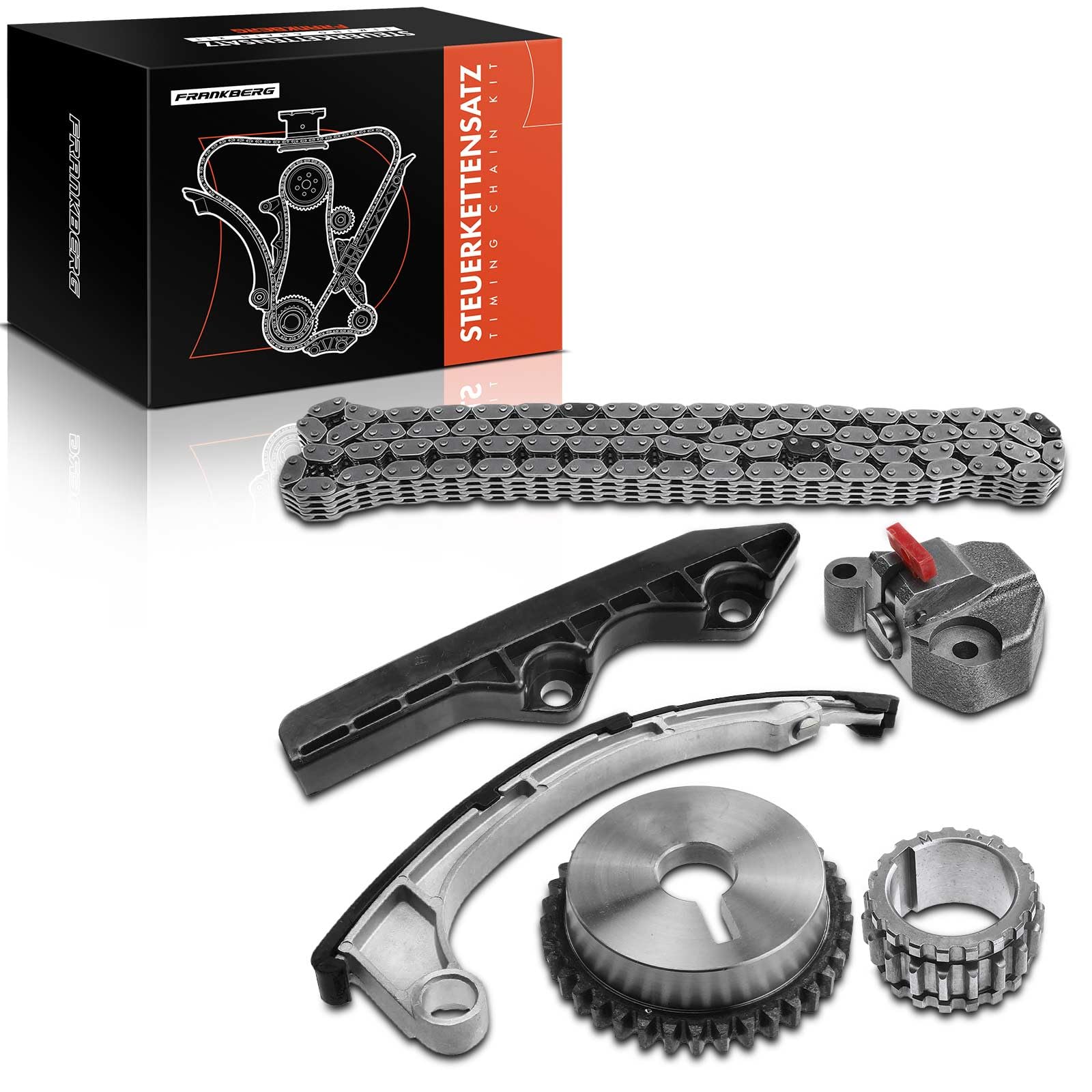 Frankberg Kit catena di distribuzione 13021-BX000 | Compatibile con: Nota E11 NE11, Micra C+C III K12, Micra III K12