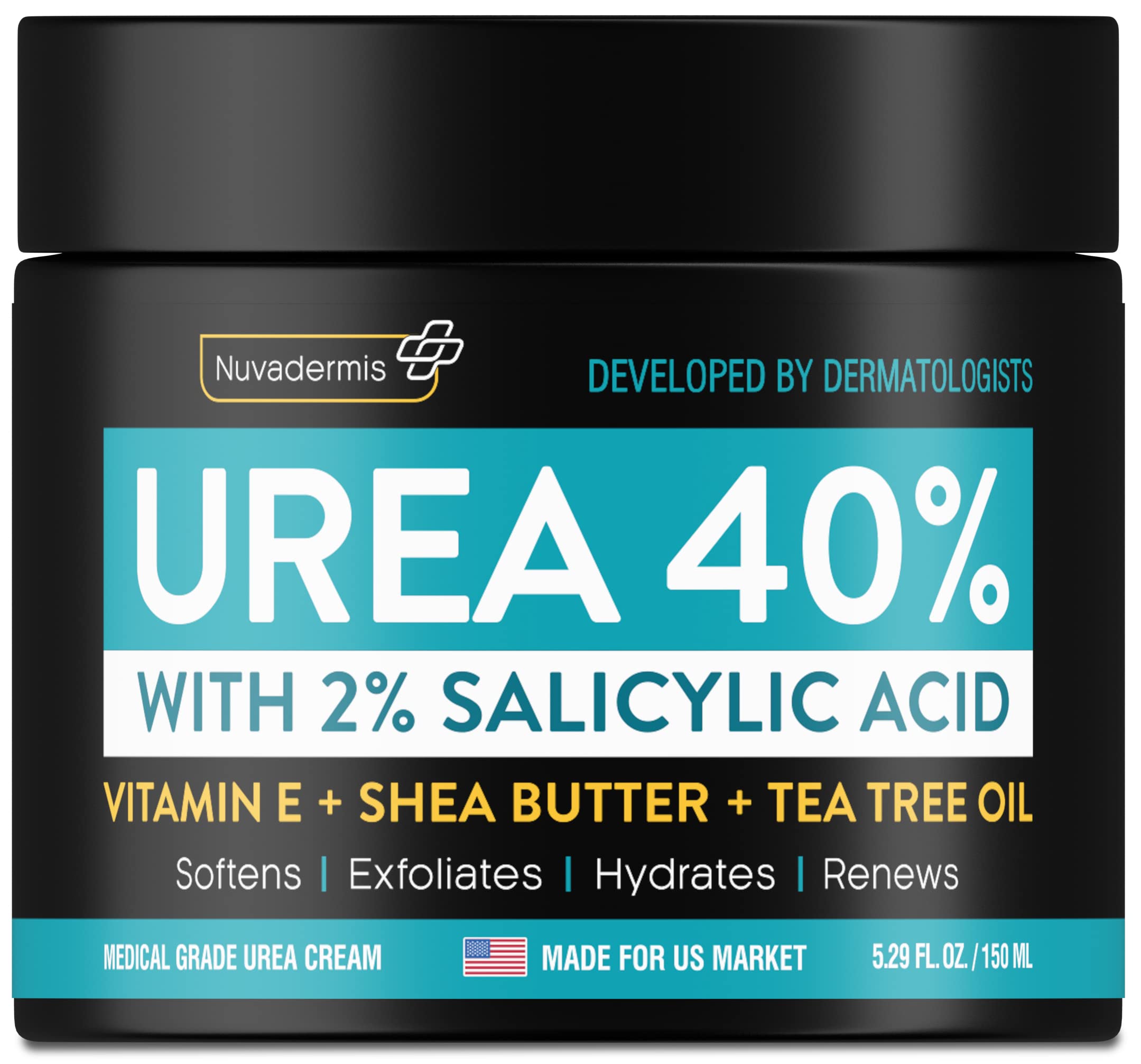 Urea Cream 40 Percent for Feet 40 Urea Foot Repair Lotion Maximum Strength For Dry Cracked
