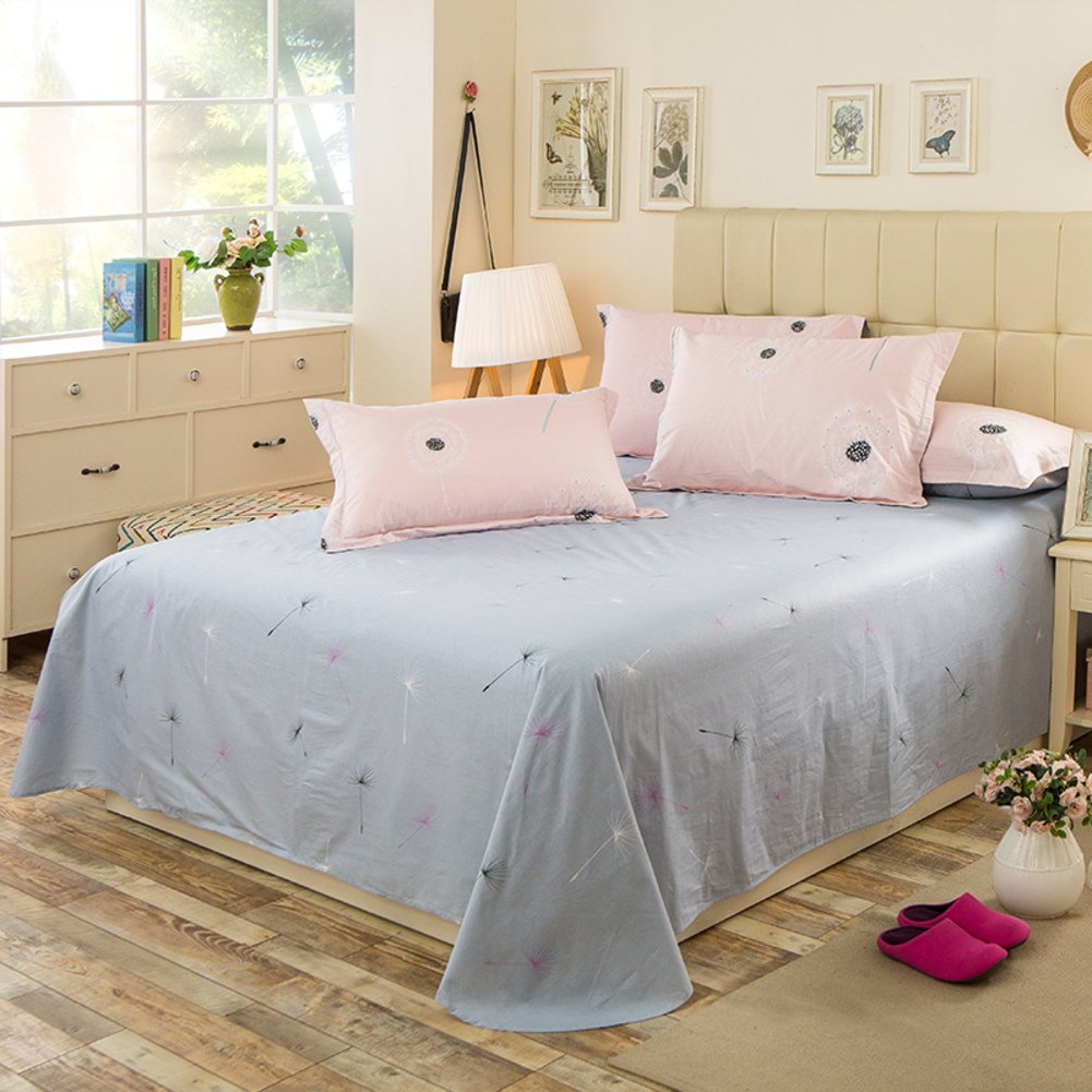 Couvre-lit en sergé de coton imprimé pour lit double grand format 230x230cm