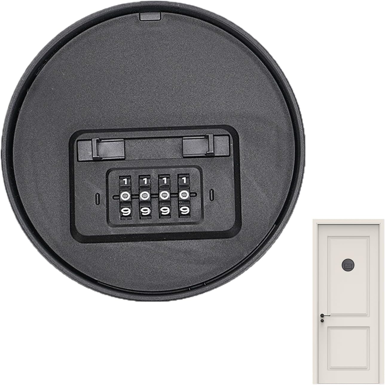 Lockable Safe Boxes: Wall Mounted Safe Container, Vault With Decorative Pot Base | Hidden Money Jewelry Object Organizer For Drawer Protection