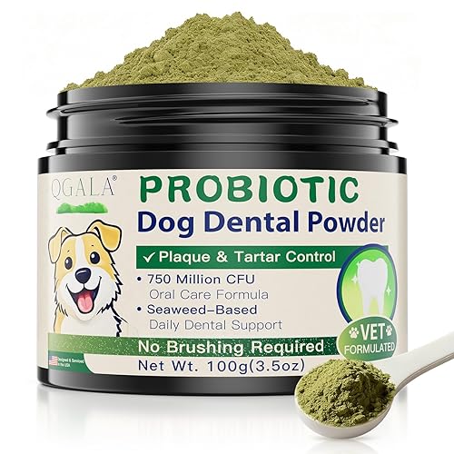 Dog Dental Powder with 750,000,000 CFU Probiotics, Advanced Dog Teeth