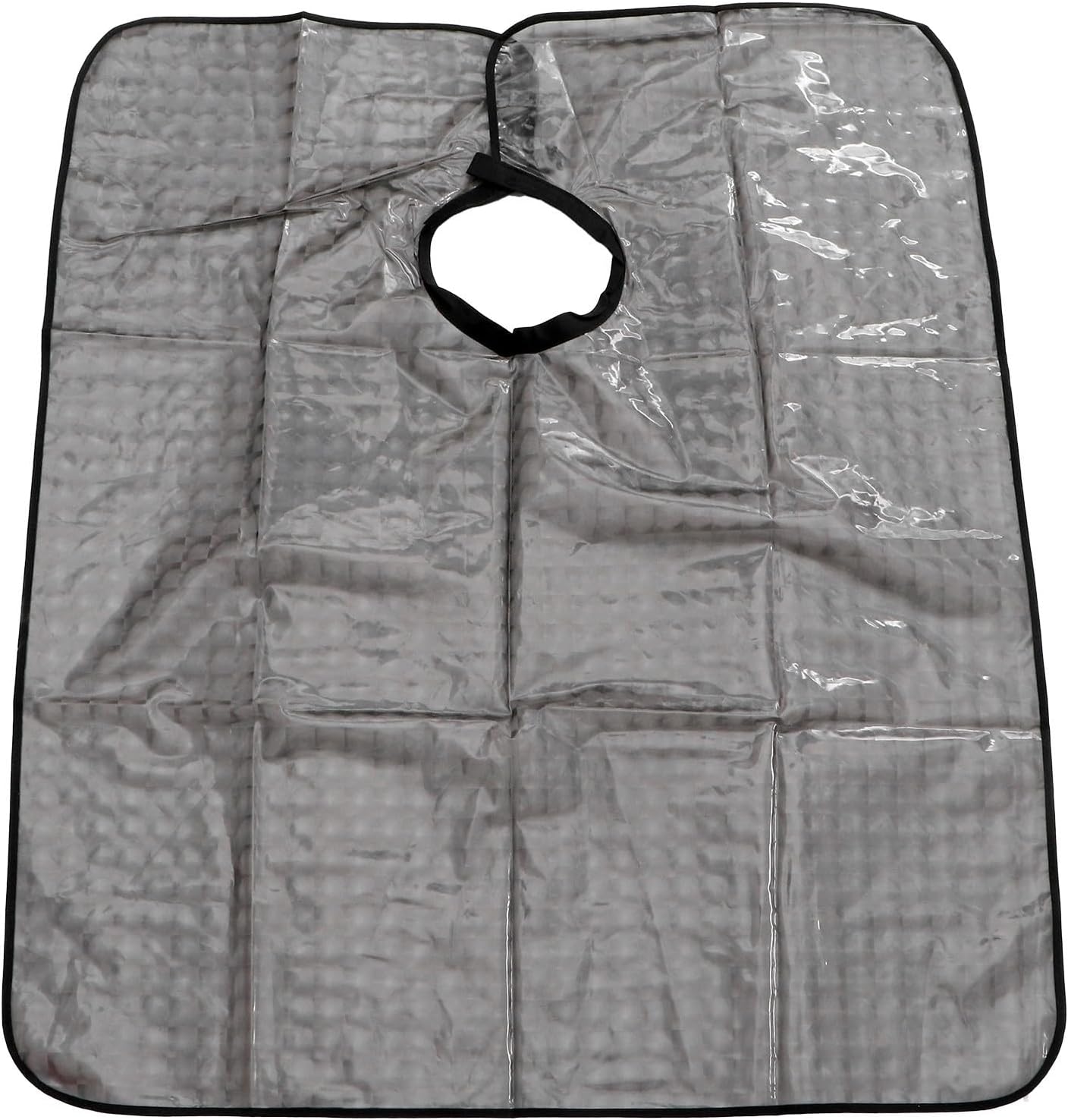 Black Eva Hair Cutting Apron Cape for Home and Hair Salon Use | Lightweight, Smooth to Touch, Protects Clothing, for Clients and Barber