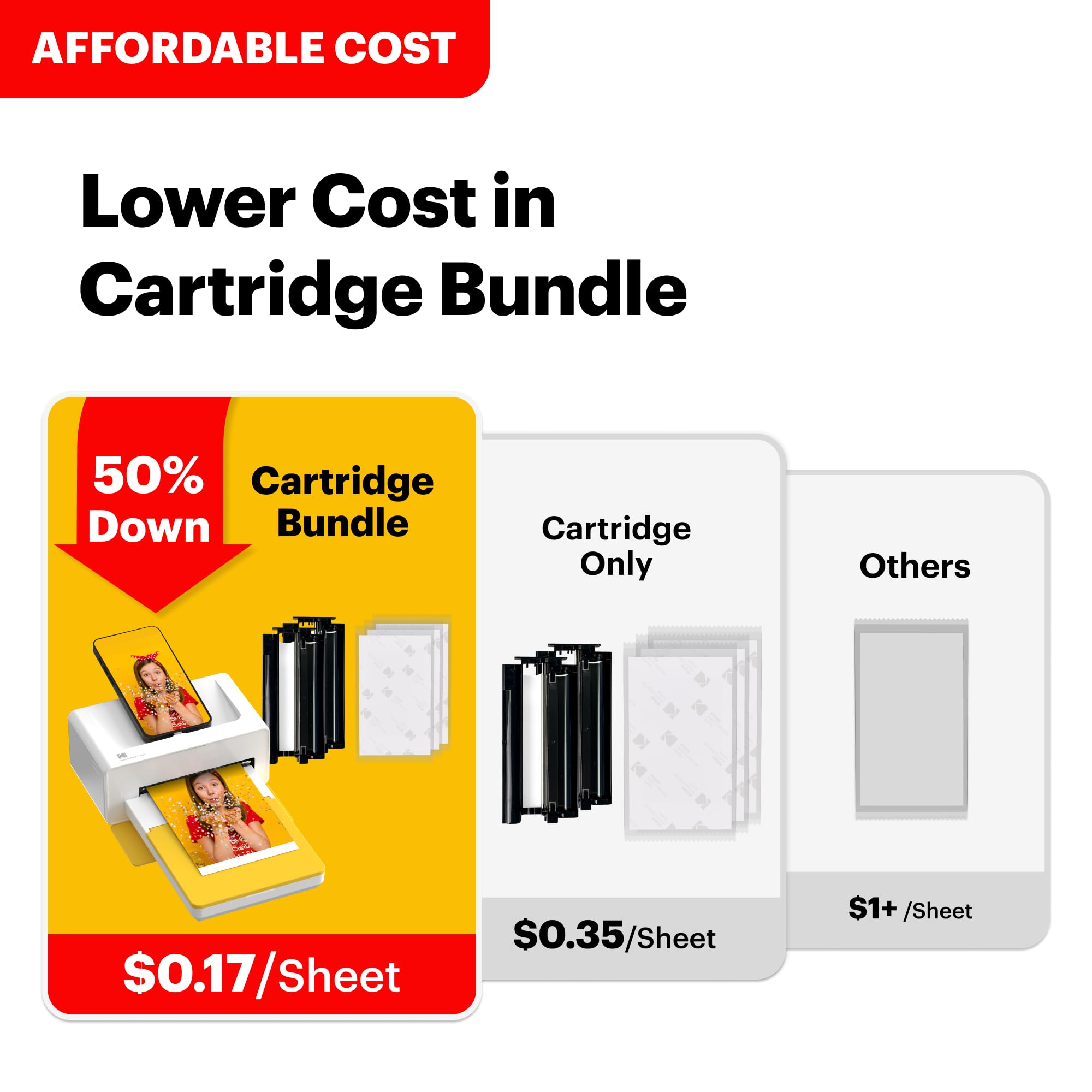 KODAK Dock Plus 4PASS Instant Photo Printer 4x6 Portable Picture Printer Bluetooth Dock 2-in-1 Home and Gift Printer — view 2