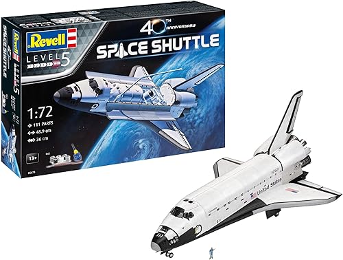 Revell 172 Space Shuttle 40th Anniversary Kit de modelo para construcción