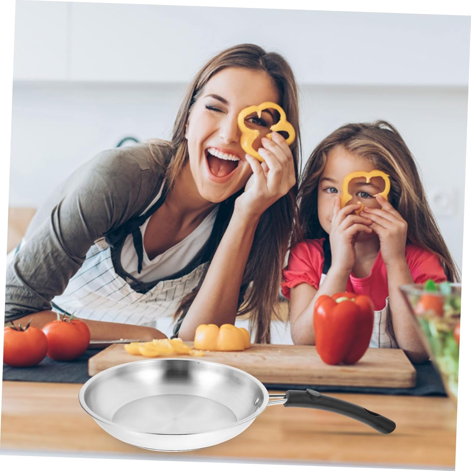 1pc Pan Fired Dish Wok Home Wok Kitchen Supply Non-Stick Wok Rounded Stainless Pot Pot