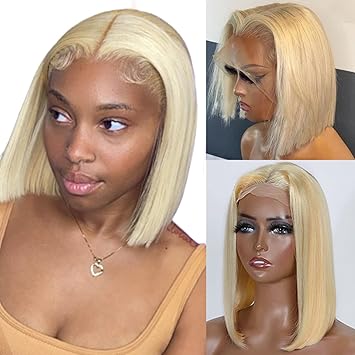 blonde wig bob