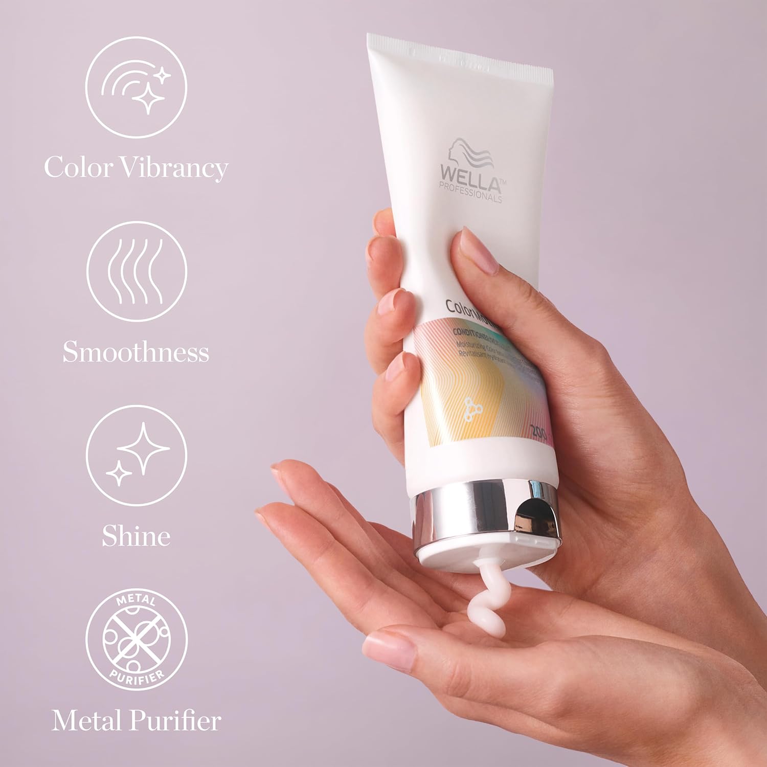 Wella Professionals ColorMotion+ Color Protection Conditioner | Preserves Hair Color Vibrancy Up to 8 Weeks | Add Smoothness & Shine While Strengthening | For Colored Hair - Image 7