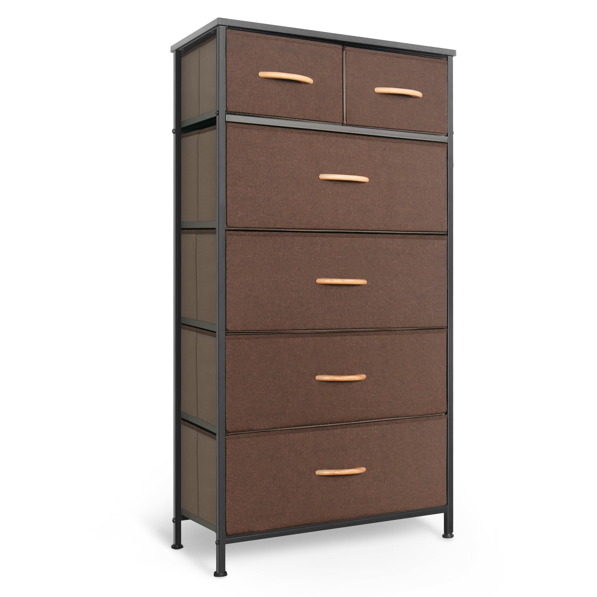 brown vertical dresser Ashley Zoey Tall Dresser Chest | 5 Storage Drawers main image 0