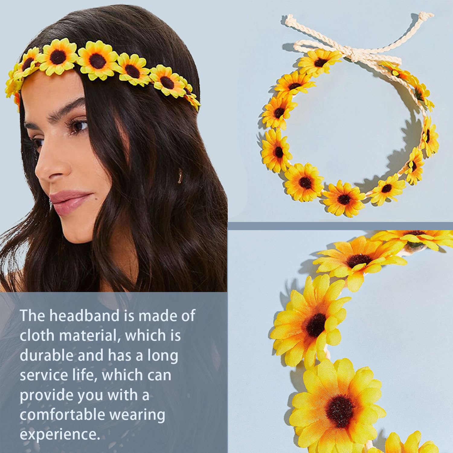 Coroncina di Margherite per capelli o Collana di Margherite doppio... | su