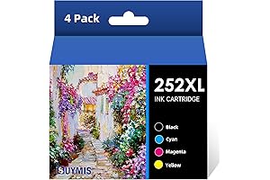 SUYMIS 252XL Cyan Remanufactured Ink Cartridge Replacement