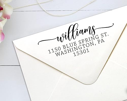 Sello de dirección de devolución personalizado Sello de dirección personalizado Sello de dirección autoentintado o mango de madera Regalo de