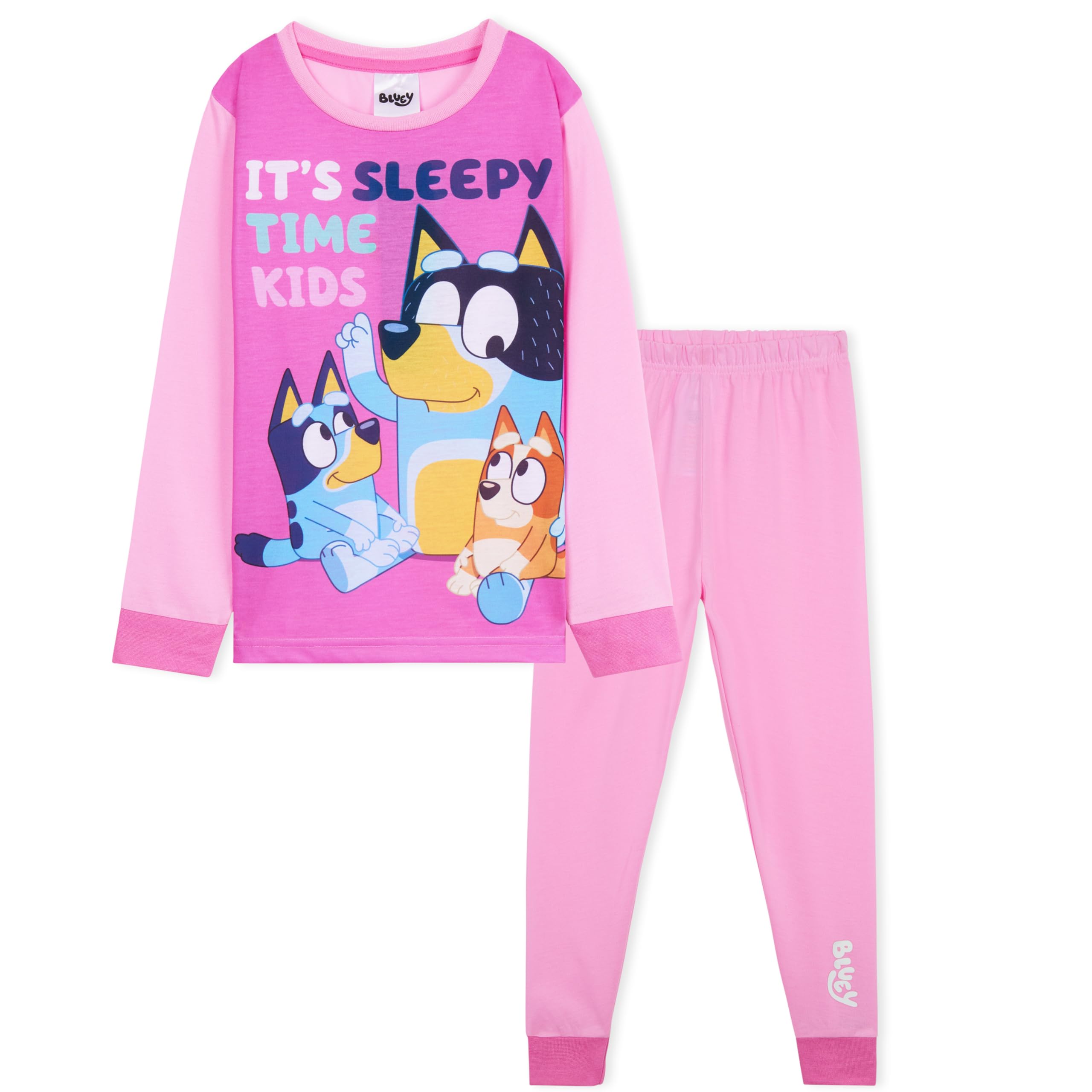 BlueY Lungo Pigiama Bambina, Comodo e Traspirante Abbigliamento da Casa Set