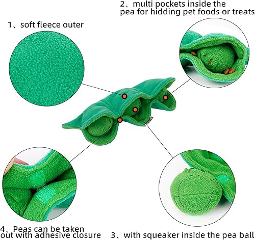 Miniatura 3 de Juguete de rompecabezas para perros, lindo alimentador lento para perros aburridos impulsivos, dispensación de aperitivos, olfateo de coeficiente