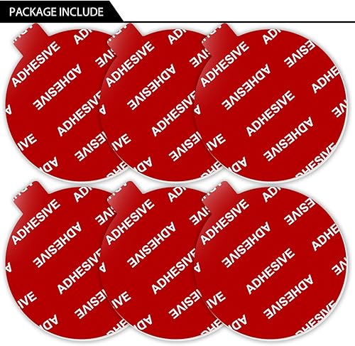 Miniatura 8 de AZXYI Adhesivo adhesivo muy alto, paquete de 6 unidades de almohadillas de montaje de disco de repuesto, calcomanías de doble cara para ventosa,