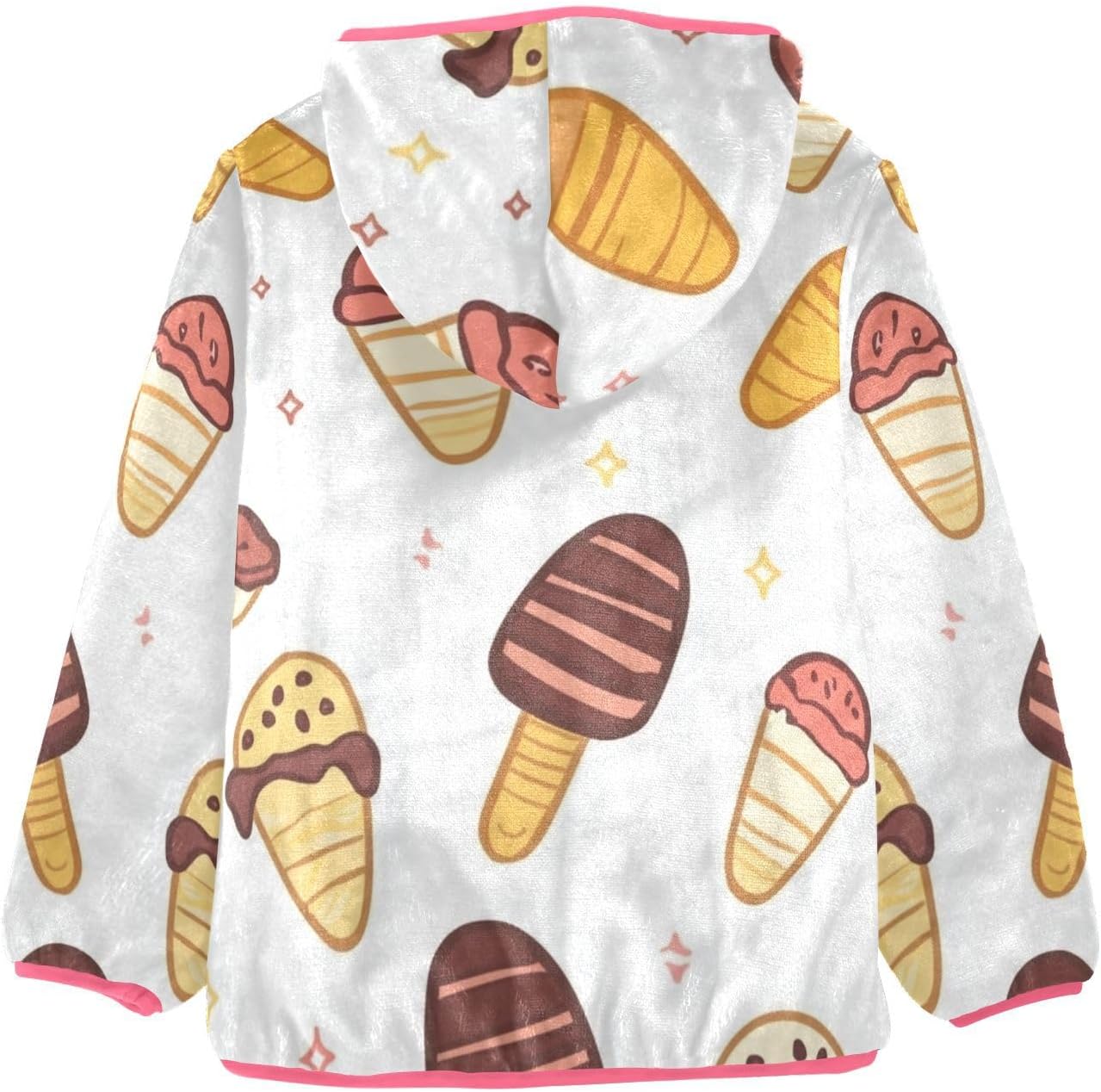 GuoChe Ice Cream 3_3 Kids Sherpa Jacket