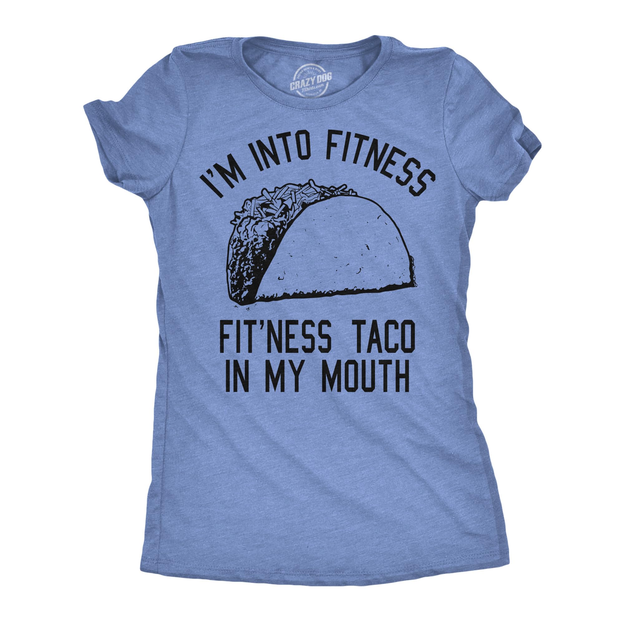Womens Fitness Taco Funny Gym T Shirt Cool Humor Graphic Muscle Tee for Ladies
