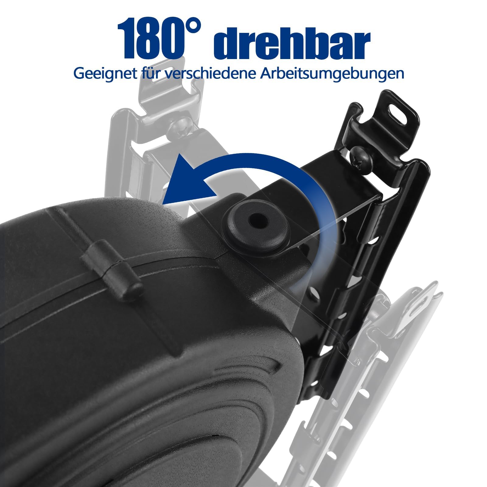EnergyPro Automatische Kabeltrommel 10m, 2300W, wandmontierbar mit TÜV-Prüfung & Montage-Set – Kabeltrommel Outdoor für Garten, Werkstatt und Garage