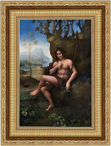 Miniatura 11 de ELITEART - Salvator Mundi por Leonardo Da Vinci Reproducción de pintura al óleo Giclée Wall Art Impresiones en lienzo tamaño enmarcado: 34 x 25