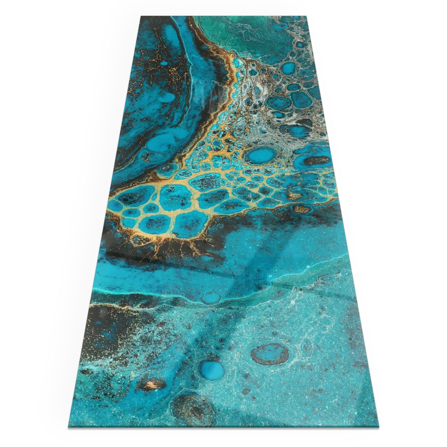 Placa de chimenea impermeable de 125x50 cm con motivo orgánico abstracto