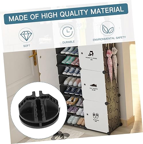 Miniatura 3 de 20 conectores de plástico de cubo de alambre negro para organizador modular, armario, cubos de almacenamiento, estantes y gabinete