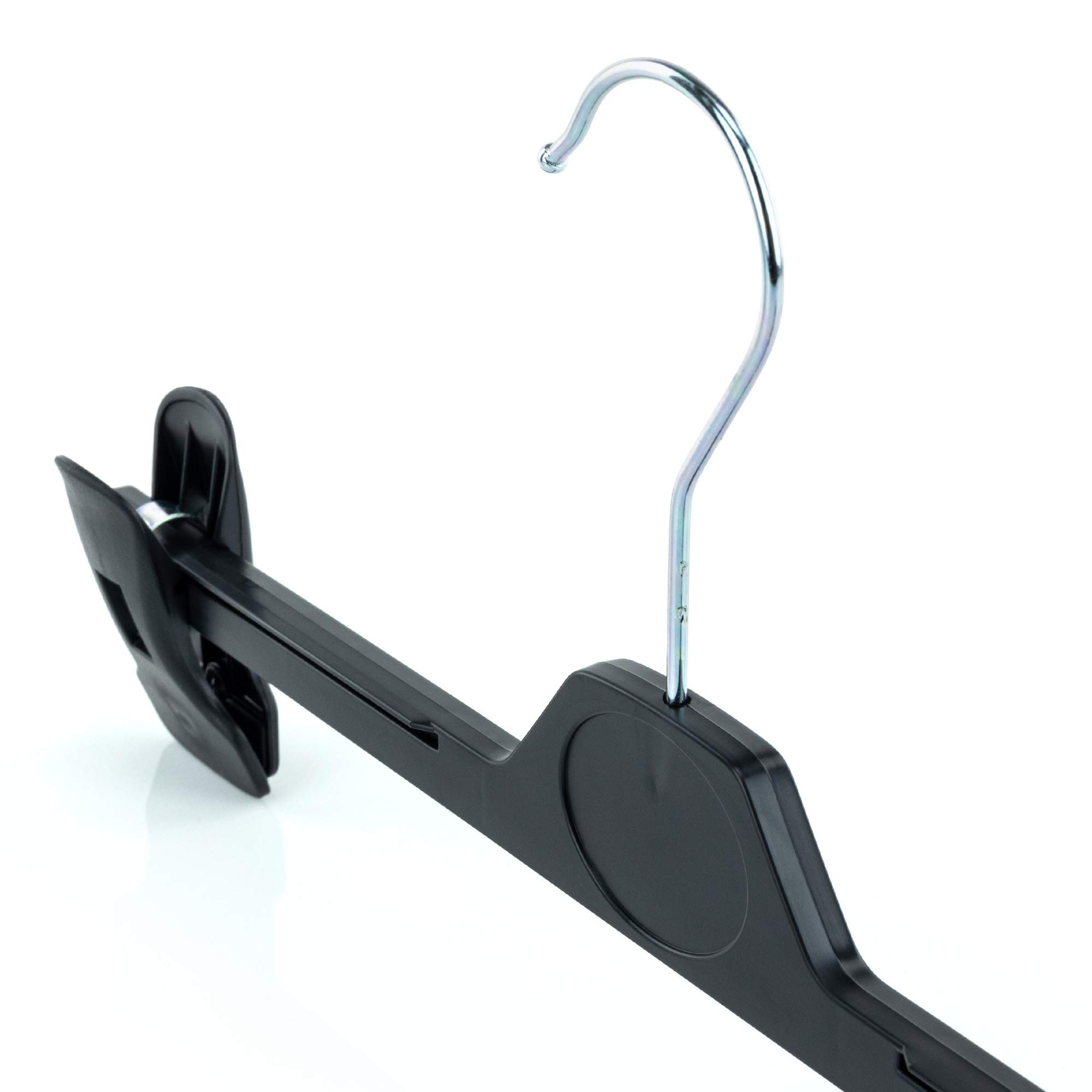 Amazon.co.jp: Hangerworld 13.4インチブラックプラスチックClothes