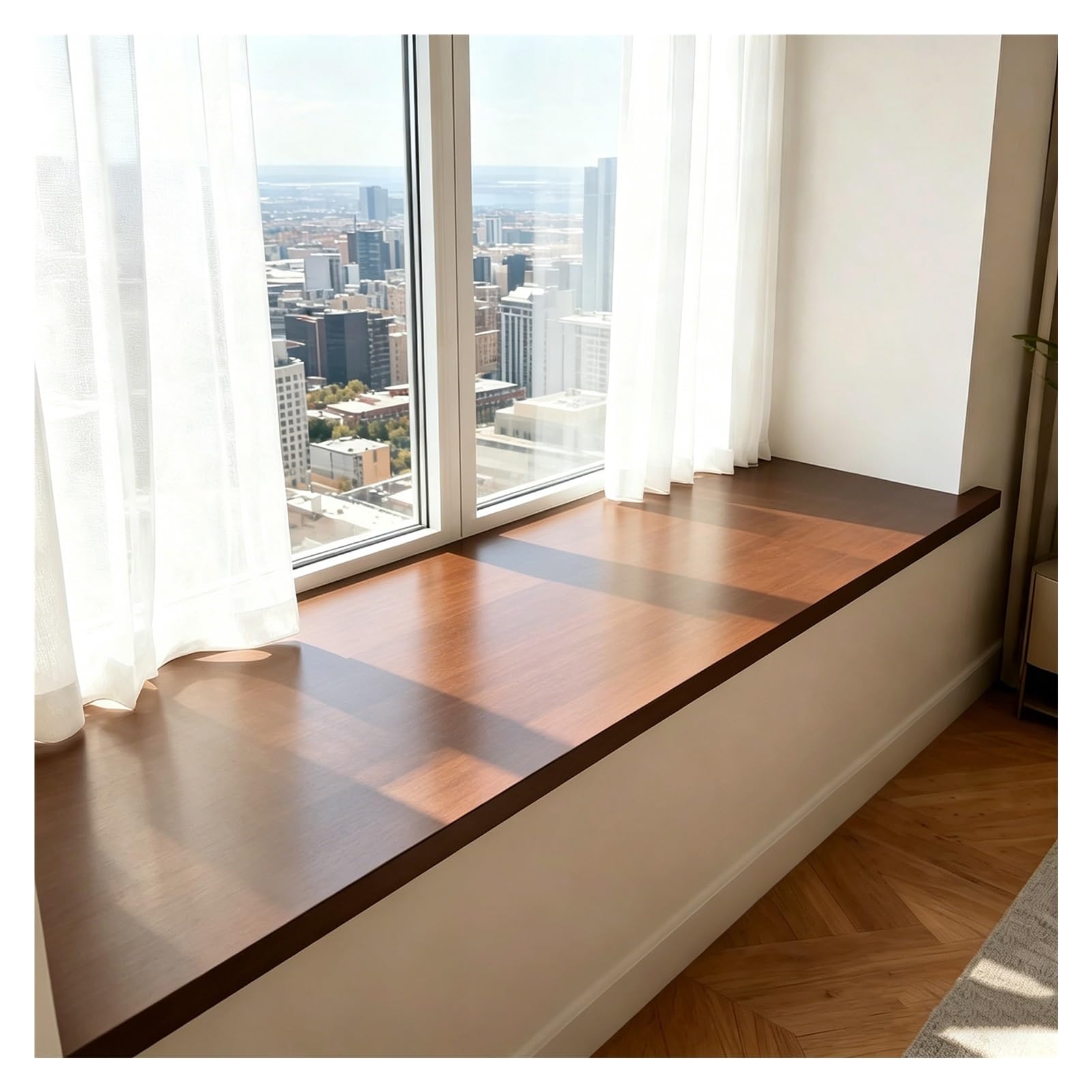 Estensione Davanzale Legno Pino Massiccio, Copertura Davanzale Interno su Misura 1,8cm, Gradini per Scale in Legno, Pannello di Sostituzione per Finestre E Ufficio