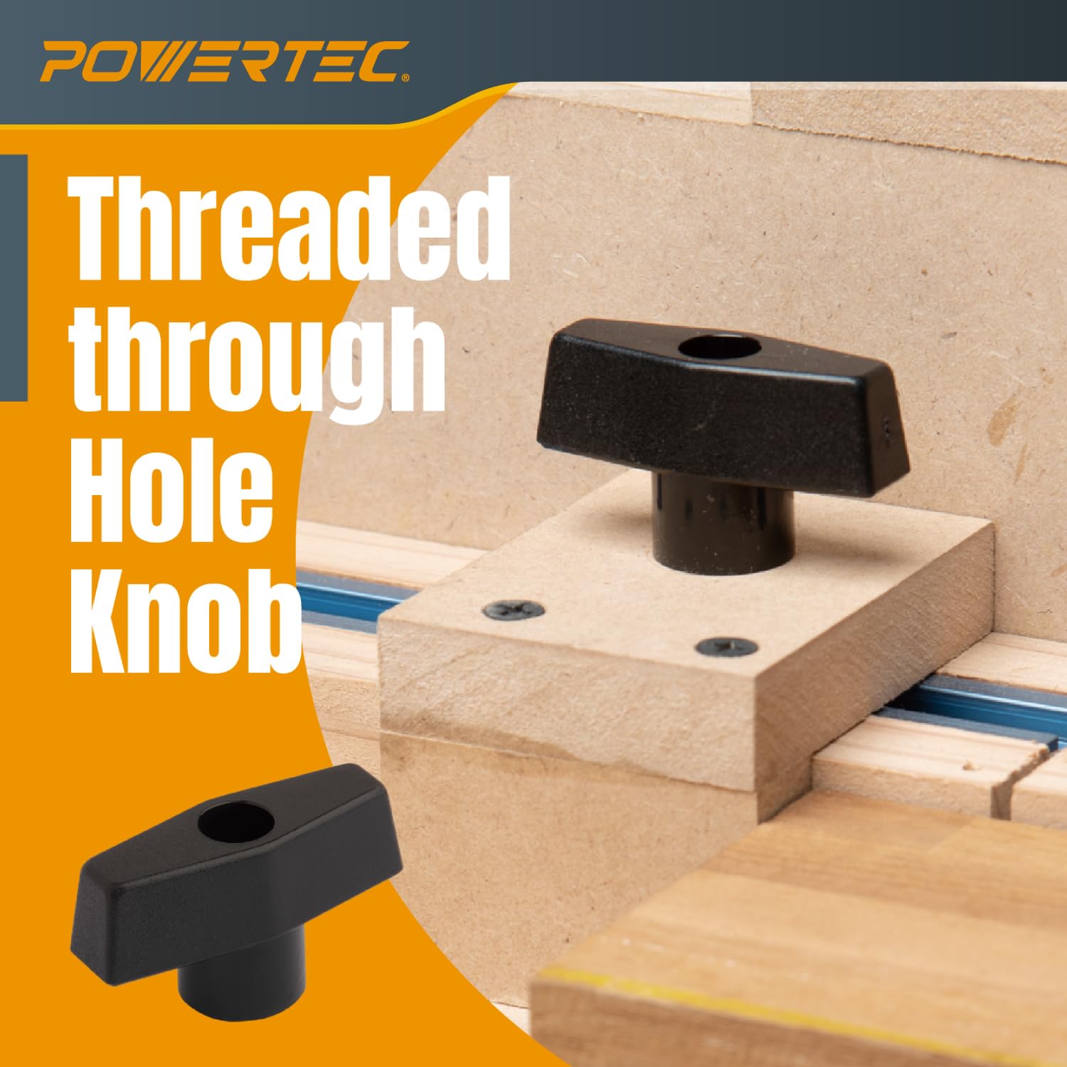 Amazon.co.jp: POWERTEC 72030 Tトラックノブキット Tスロット