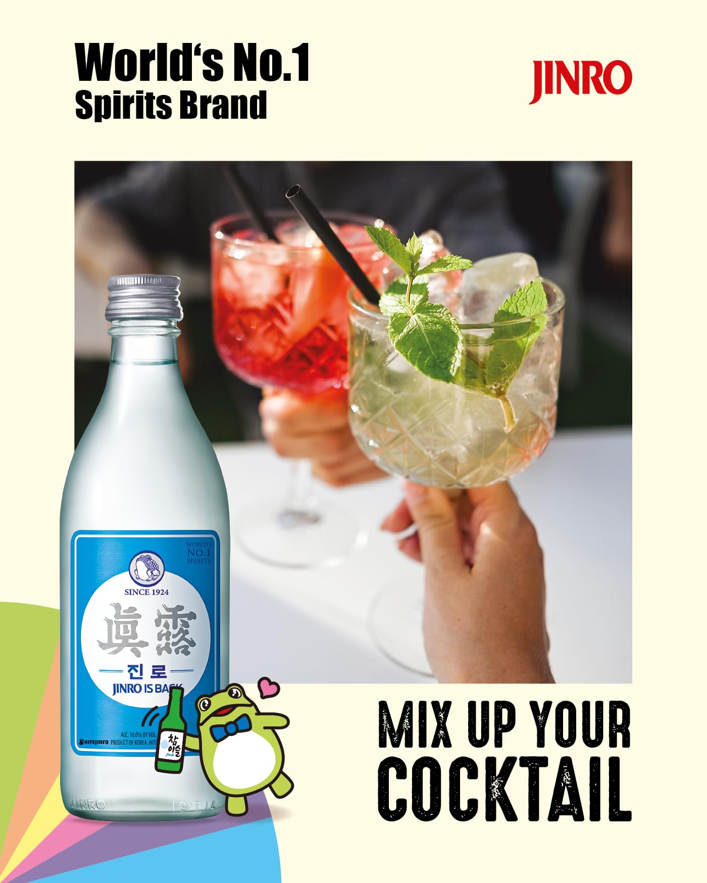 Amazon.co.jp: 食卓応援隊 韓国焼酎 リキュール 眞露 is back 360ML 20